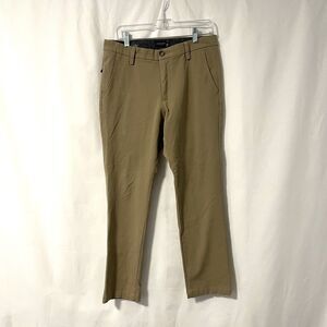 Dockers Mens Slim Tapered Fit Chino Tan Khaki Pants Size 32x30 Casual Flat Front